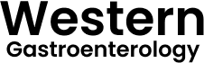 Logo displaying the words "Western Gastroenterology" in bold, black font on a transparent background.